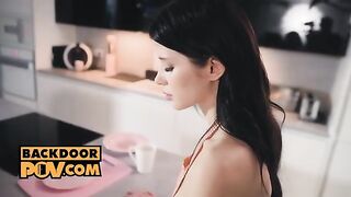 Raunchy anal fuck session with brunette hottie Sophie Weber