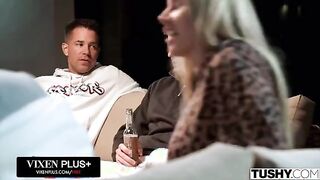TUSHY Naughty Baddie Britney Dutch Gets DPed By Two Thick Cocks