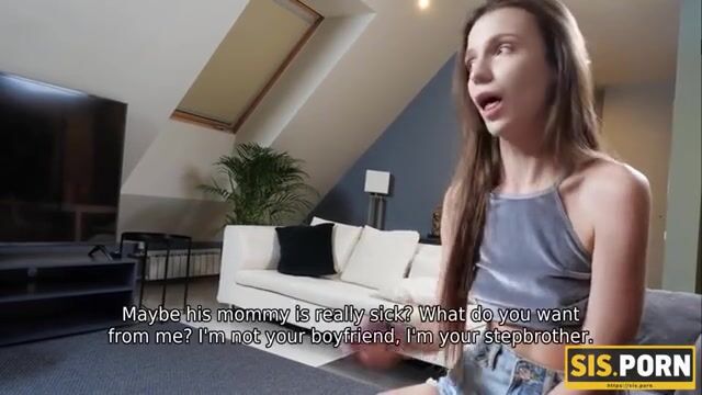 SISPORN. Stepbro turns into the lover for cutie stepsister Nelya Smalls