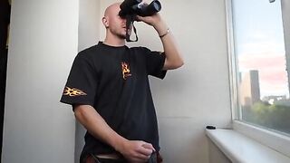 The neighbors are fucking again, and all I can do is jerk off to them