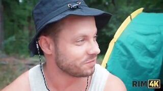 RIM4K. Swap wives, mutual rimming and anal fuck in the forest