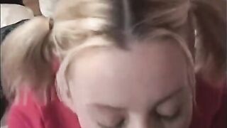Two big dick guys fuck every hole on this perfect young babysitter blonde