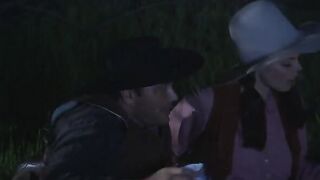 Brooke Ballentyne Fucks A Hired Ranch Hand By The Fireside Outdoors- AssMania