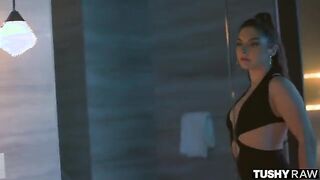 TUSHYRAW Gorgeous brunette Keira gets her tight ass gaped