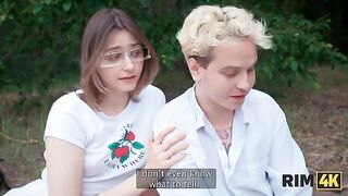 RIM4K. A shy couple tried rimming and hard anal sex for the first time