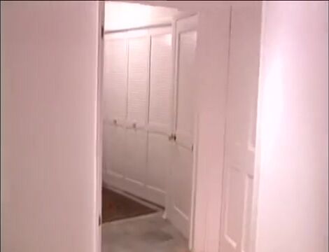 Hotel guest found chambermaid caressing her pussy in his room and decided to help her to calm down h