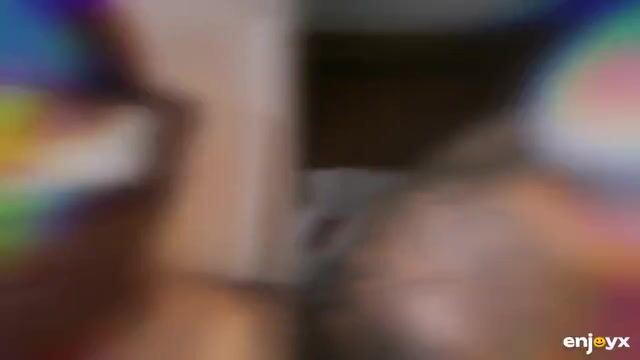 Fuck my ass, splendid brunette skinny girl rides boys big cock