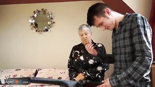Old lady Savana fucked by student Sam Bourne by AgedLove